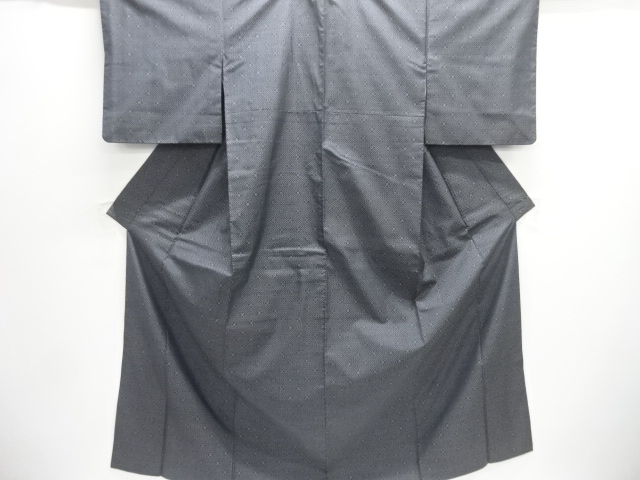 花菱模様織出し本場泥大島紬着物